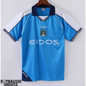 Manchester City 1999-2001 Retro Domácí Dres Krátký Rukáv Manchester City 1999-2001 Retro Domácí Dres Krátký Rukáv